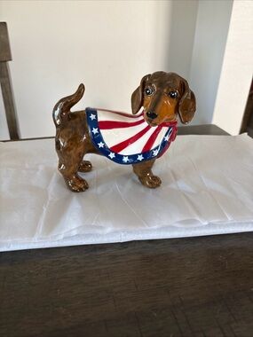 Blue Sky PATRIOTIC DACHSHUND July 4th NEW